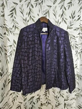Erin London Jacket Purple Womens Size M Iridescent